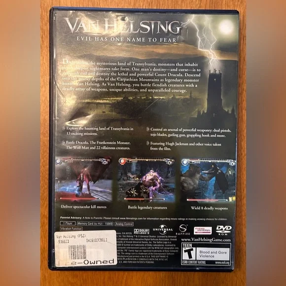 (Pre-Owned) Van Helsing PS2 - Picture 2 of 3